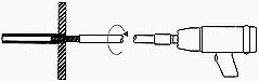 Thread mandrel into tube with Impact Wrench